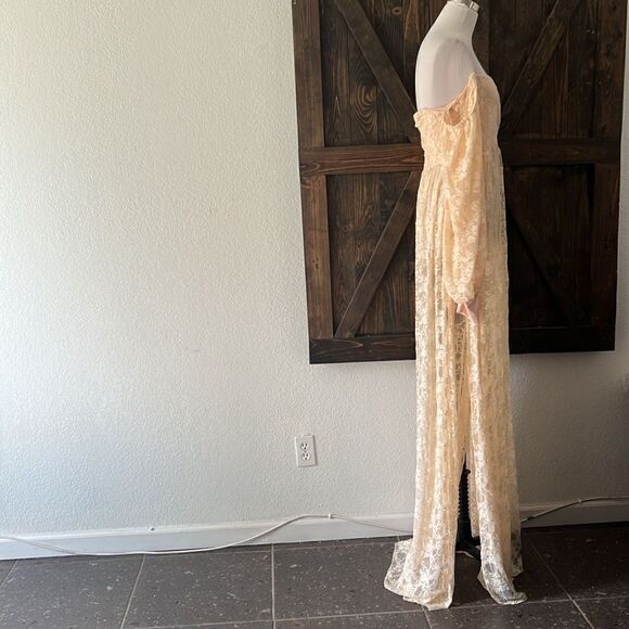 Maternity Lace Photography Photo Shoot Long Sleeve off shoulders High Sl… - Picture 8 of 16